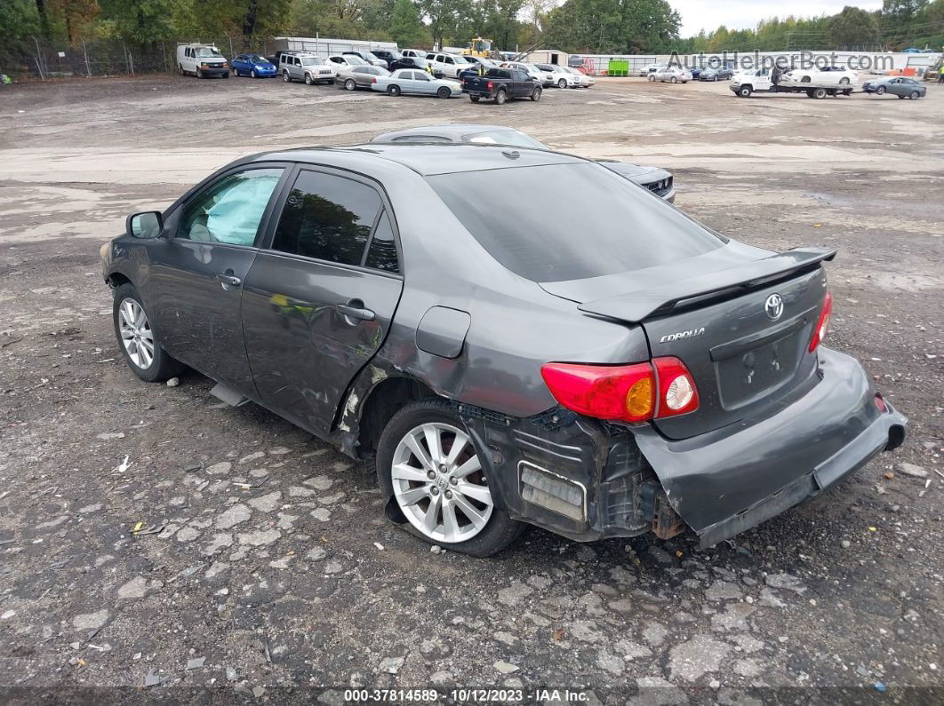 2010 Toyota Corolla S Gray vin: 2T1BU4EE6AC406333