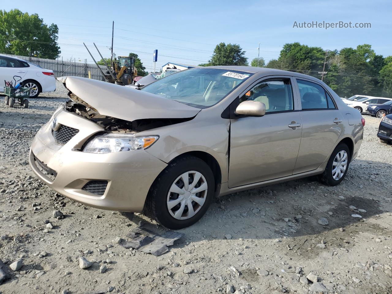 2010 Toyota Corolla Base Tan vin: 2T1BU4EE6AC431295