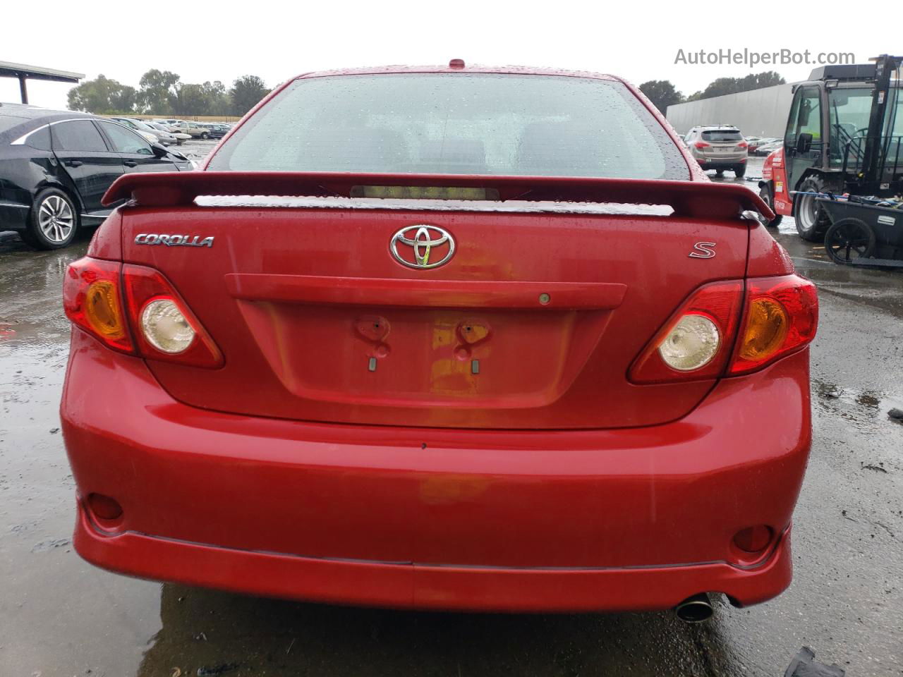 2010 Toyota Corolla Base Red vin: 2T1BU4EE6AC456021