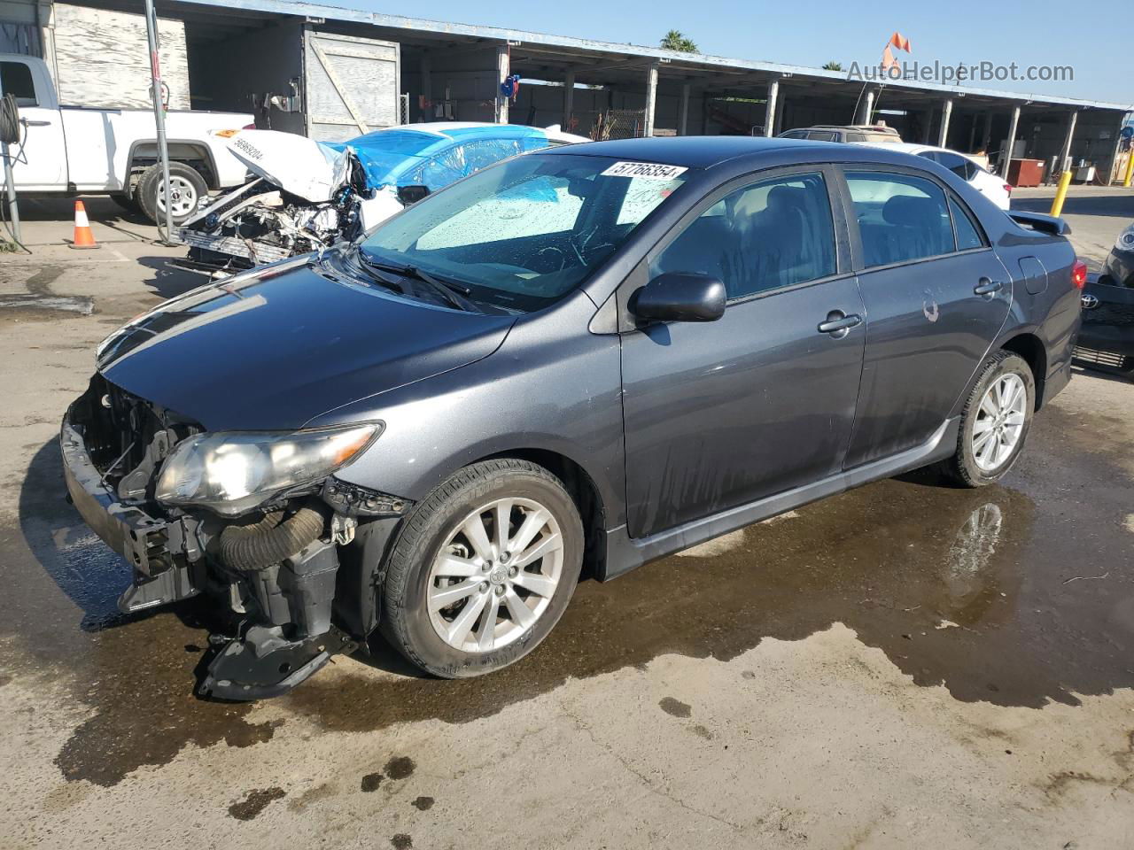 2010 Toyota Corolla Base Gray vin: 2T1BU4EE6AC458805