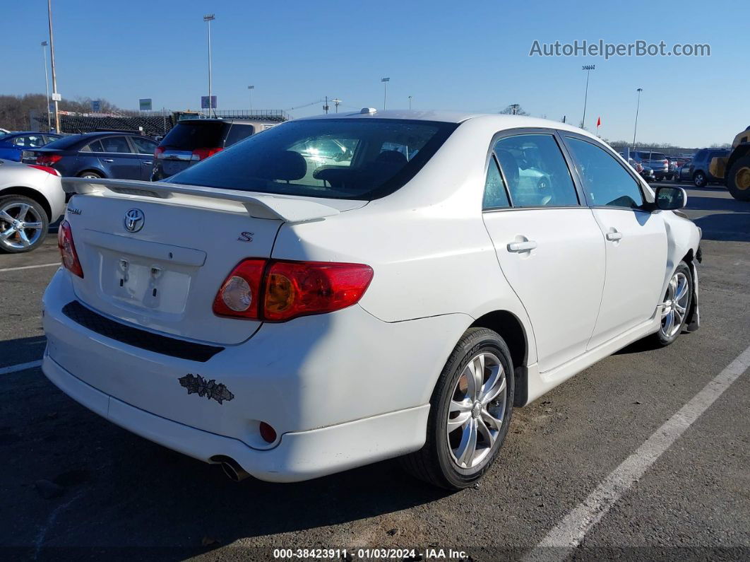 2010 Toyota Corolla S White vin: 2T1BU4EE6AC463065