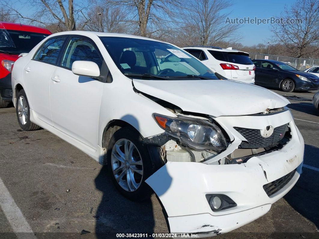 2010 Toyota Corolla S White vin: 2T1BU4EE6AC463065