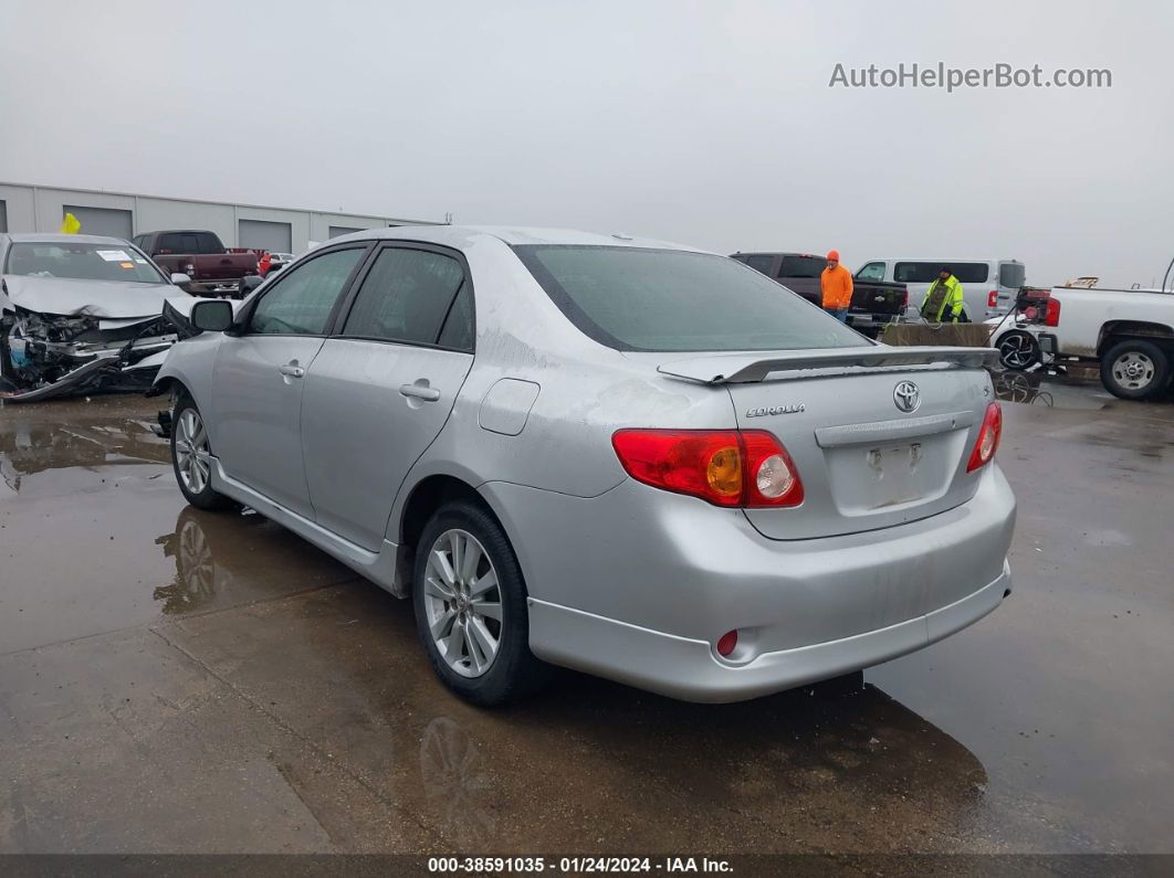 2010 Toyota Corolla S Silver vin: 2T1BU4EE6AC519389