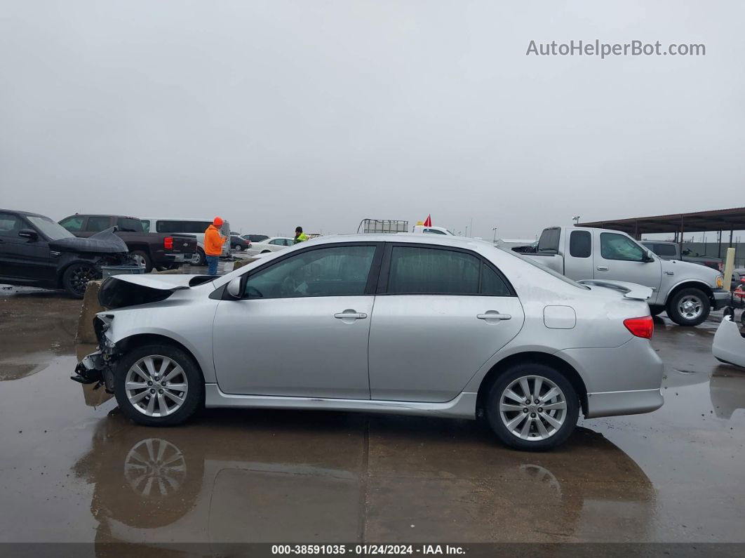 2010 Toyota Corolla S Серебряный vin: 2T1BU4EE6AC519389