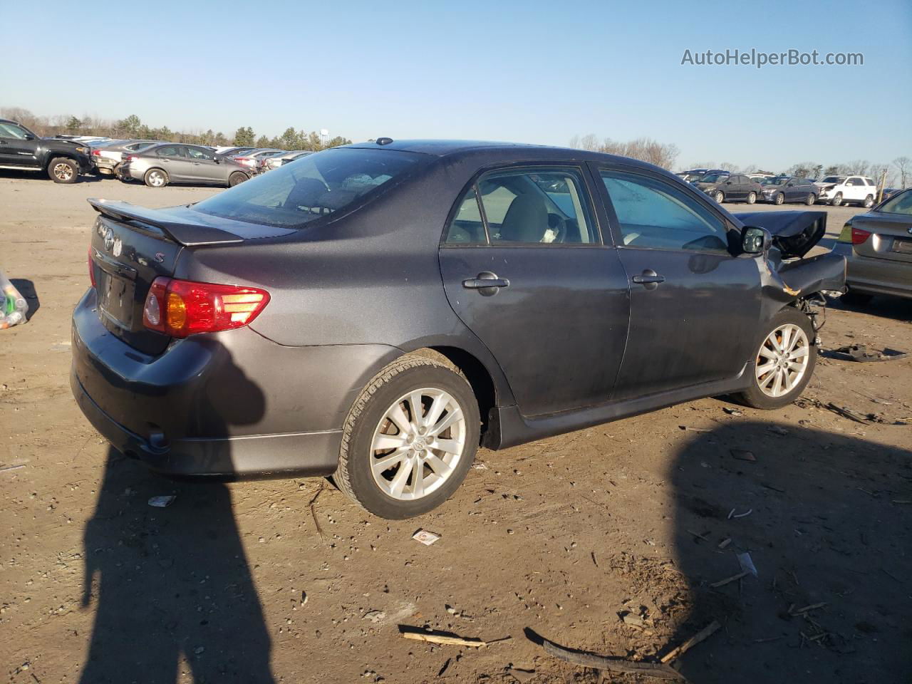 2010 Toyota Corolla Base Серый vin: 2T1BU4EE7AC197989