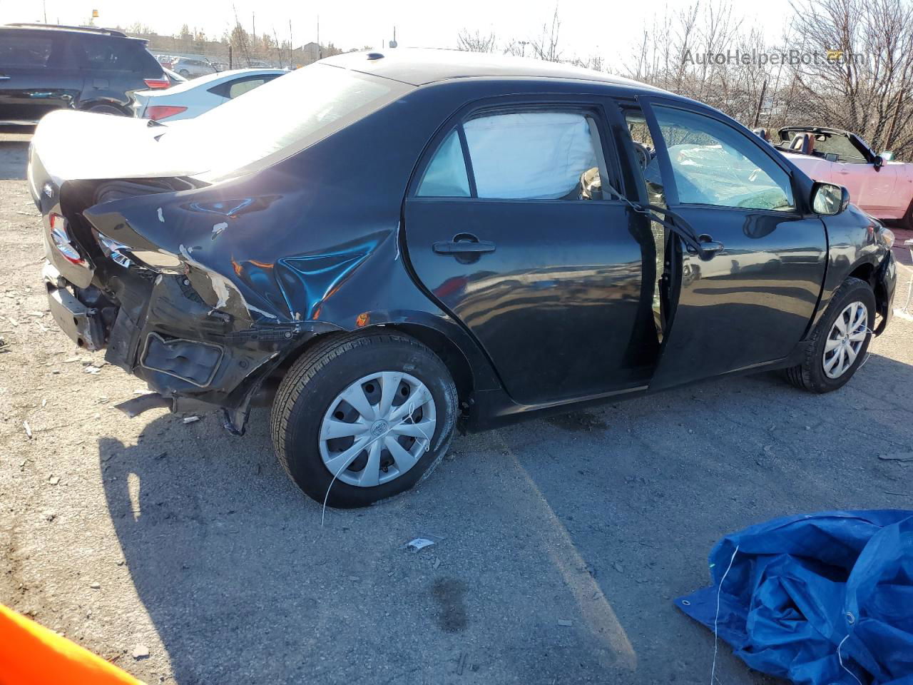 2010 Toyota Corolla Base Black vin: 2T1BU4EE7AC223524