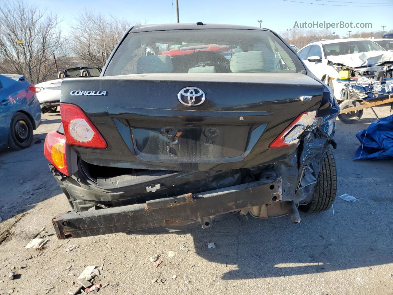 2010 Toyota Corolla Base Black vin: 2T1BU4EE7AC223524