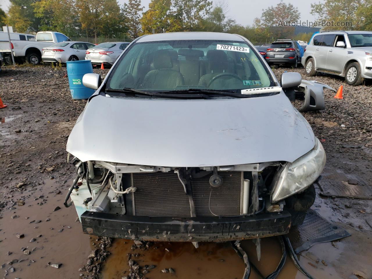 2010 Toyota Corolla Base Silver vin: 2T1BU4EE7AC306144