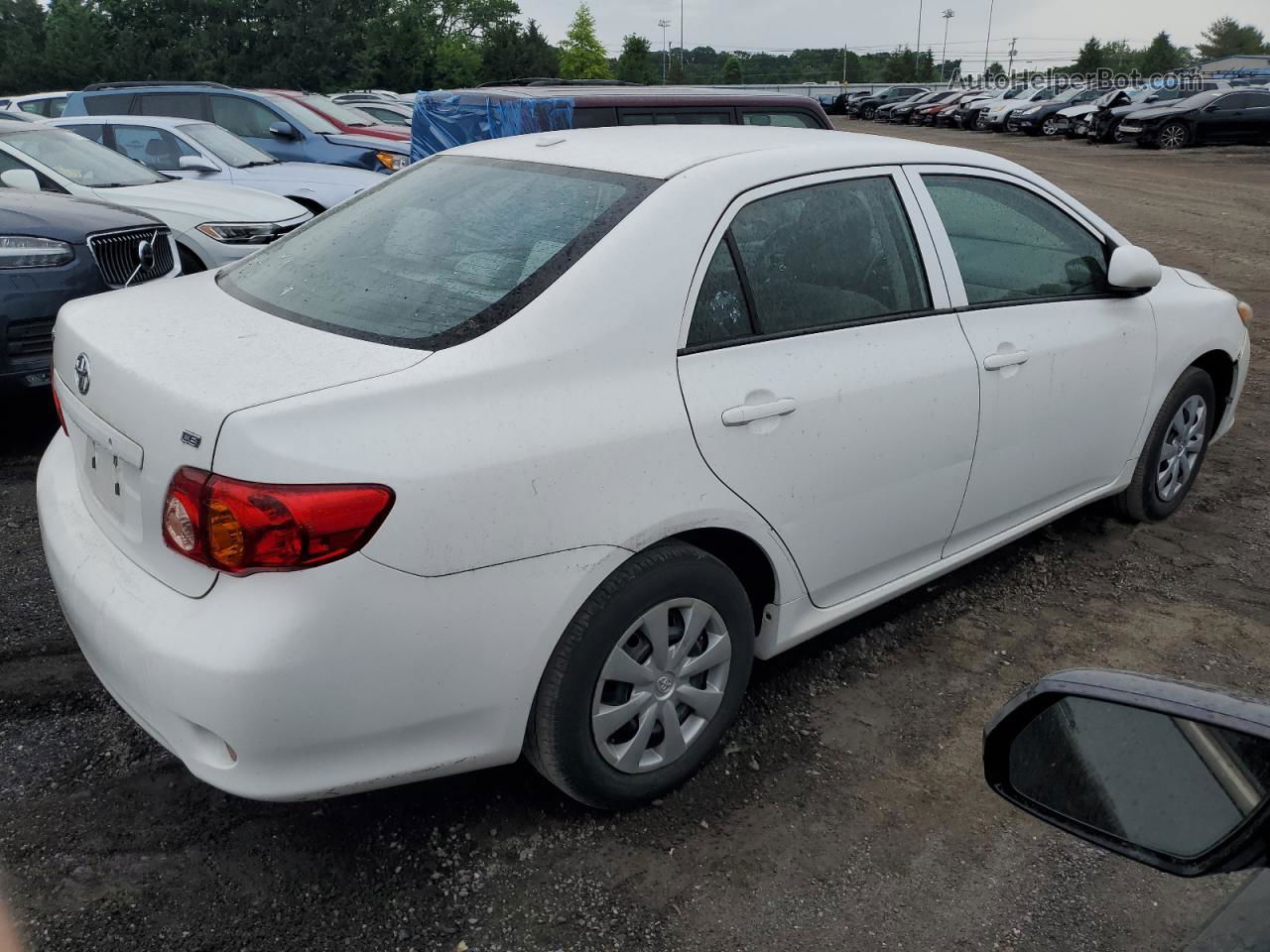 2010 Toyota Corolla Base White vin: 2T1BU4EE7AC311618