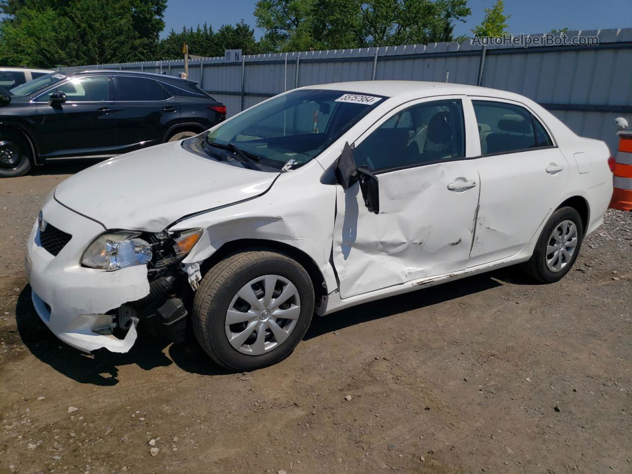 2010 Toyota Corolla Base White vin: 2T1BU4EE7AC311618