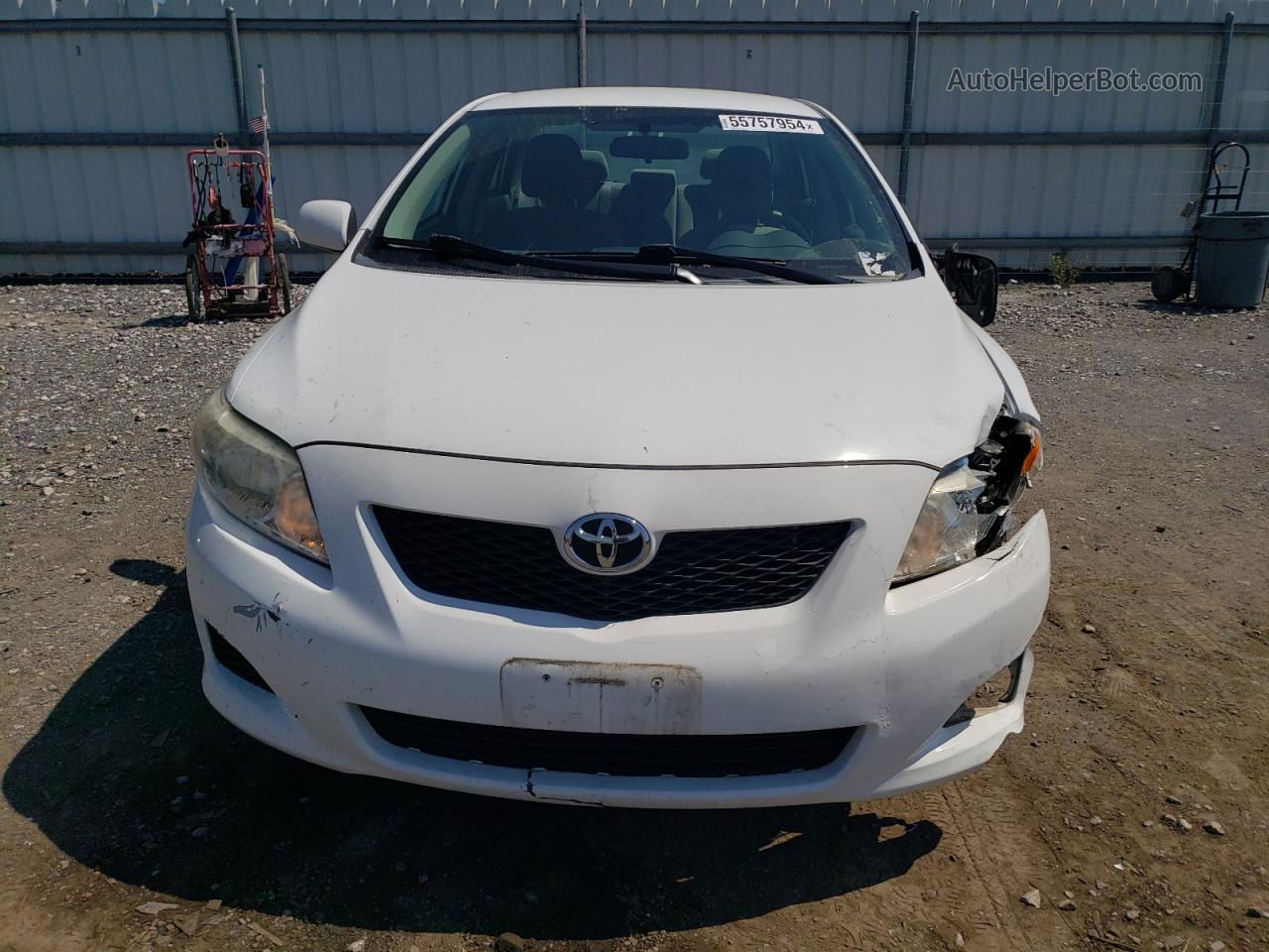 2010 Toyota Corolla Base White vin: 2T1BU4EE7AC311618