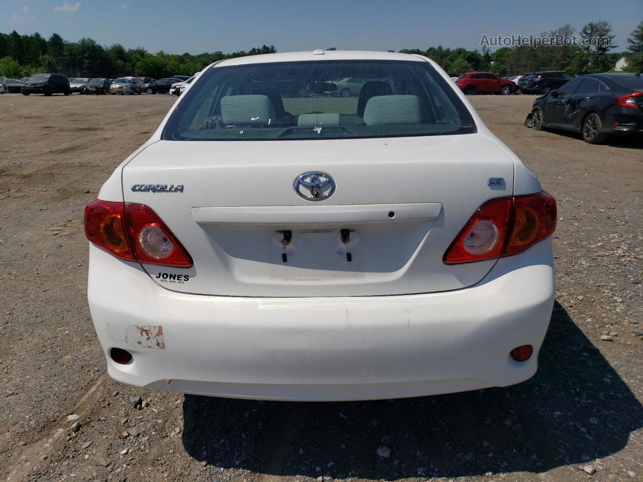 2010 Toyota Corolla Base White vin: 2T1BU4EE7AC311618