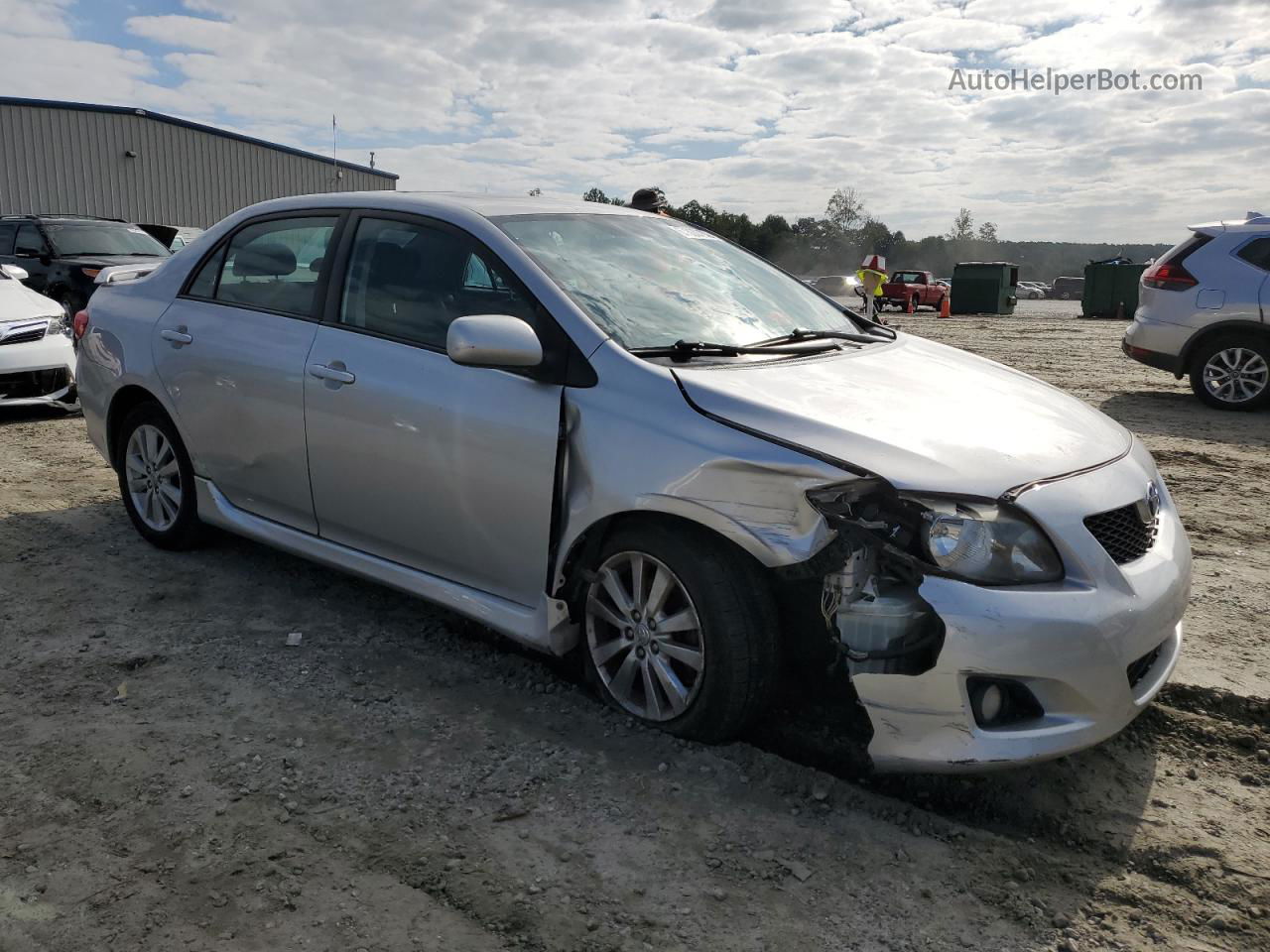 2010 Toyota Corolla Base Silver vin: 2T1BU4EE7AC322408