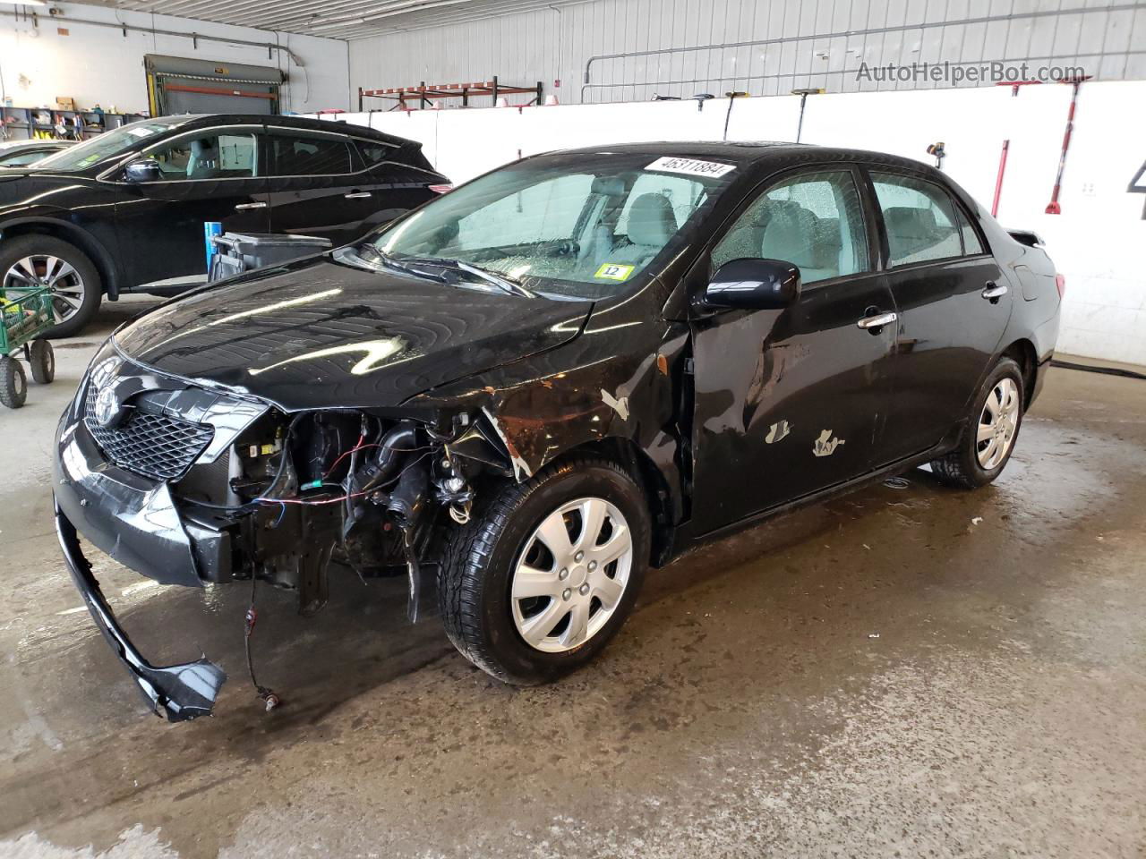 2010 Toyota Corolla Base Black vin: 2T1BU4EE7AC330394