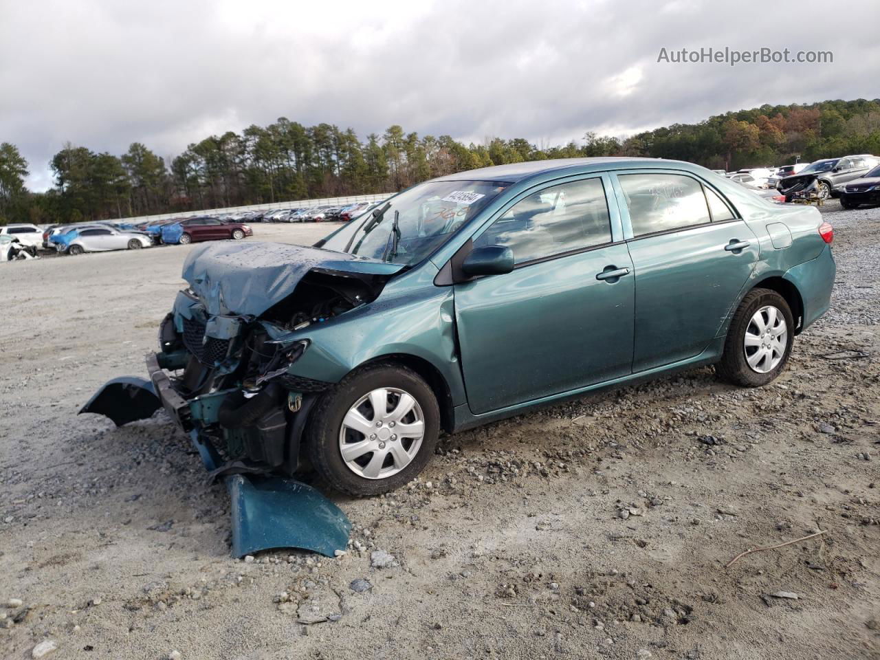 2010 Toyota Corolla Base Зеленый vin: 2T1BU4EE7AC381068