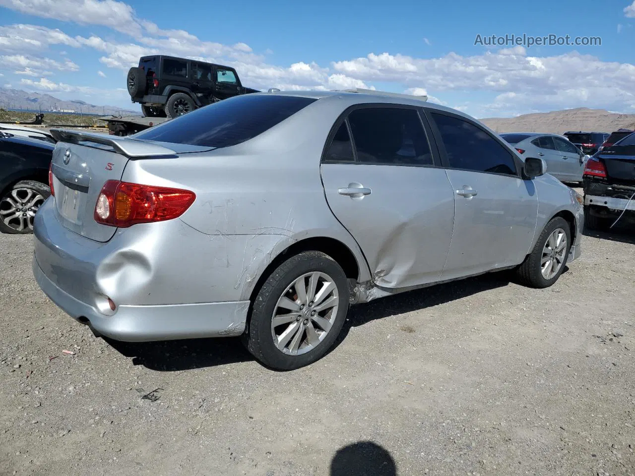 2010 Toyota Corolla Base Silver vin: 2T1BU4EE7AC411394