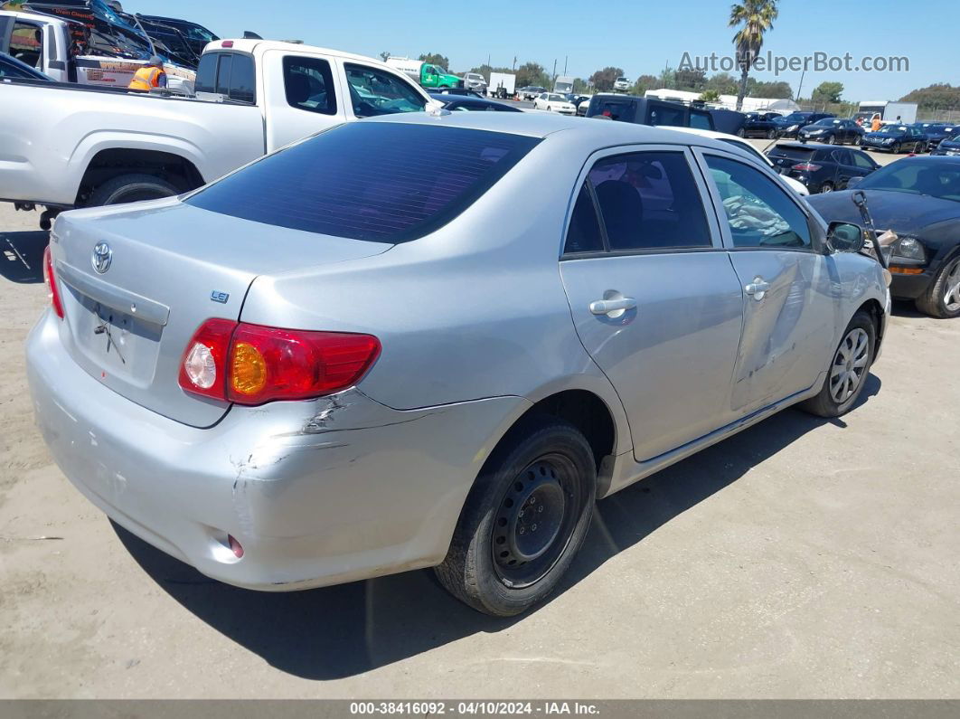 2010 Toyota Corolla Le Silver vin: 2T1BU4EE7AC442130