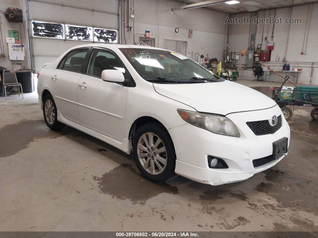 2010 Toyota Corolla S Белый vin: 2T1BU4EE7AC443598