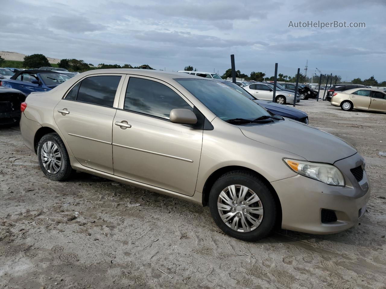 2010 Toyota Corolla Base Gold vin: 2T1BU4EE7AC487794