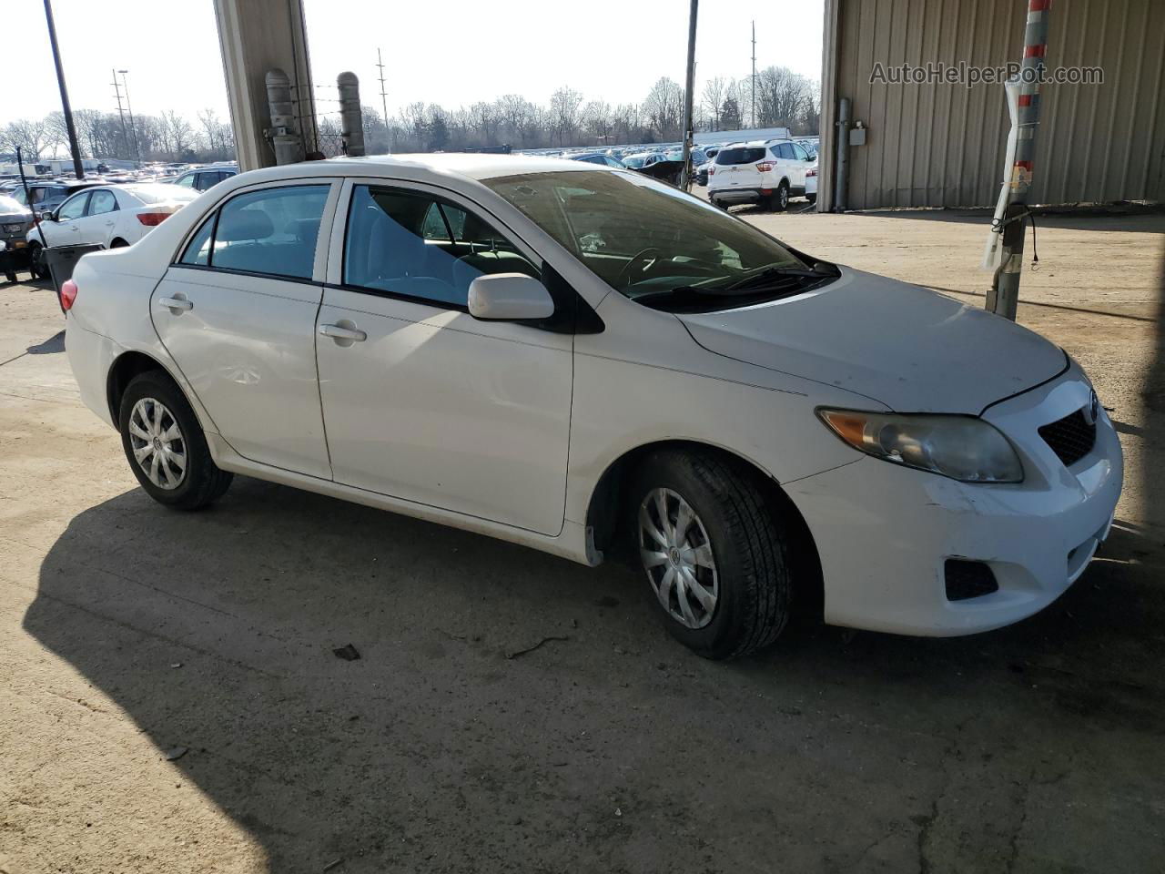 2010 Toyota Corolla Base White vin: 2T1BU4EE8AC282324