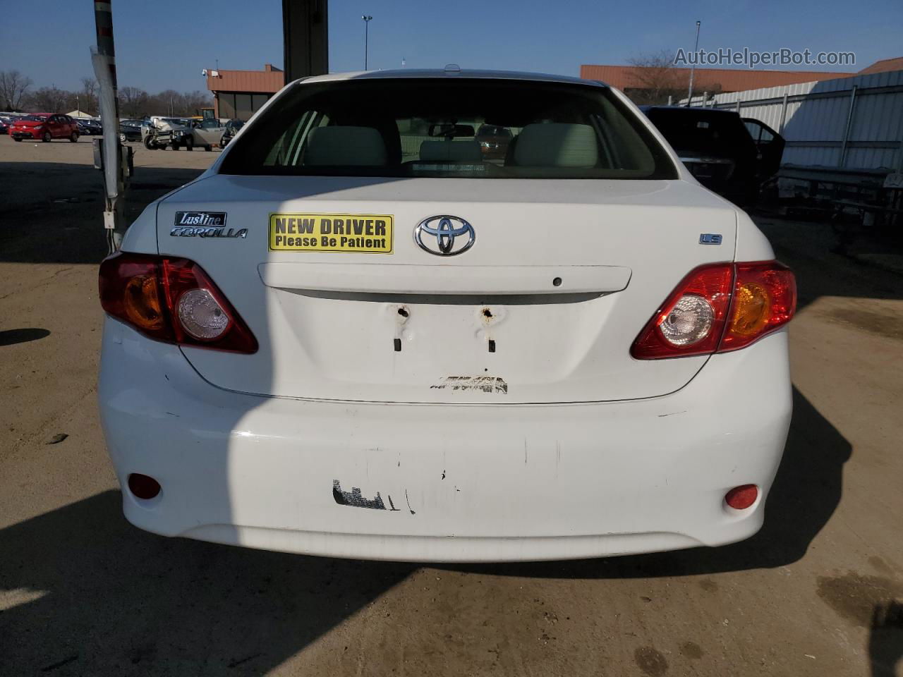 2010 Toyota Corolla Base White vin: 2T1BU4EE8AC282324