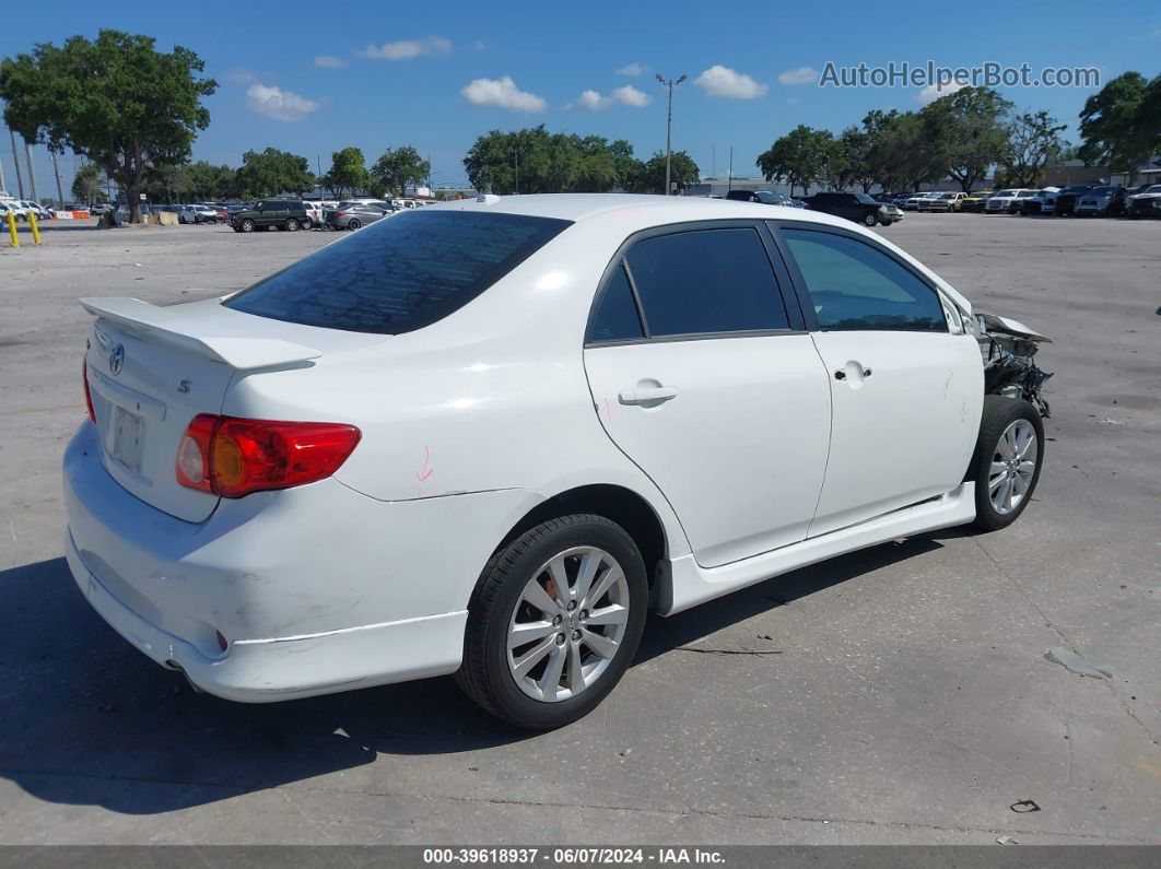 2010 Toyota Corolla S White vin: 2T1BU4EE8AC403028