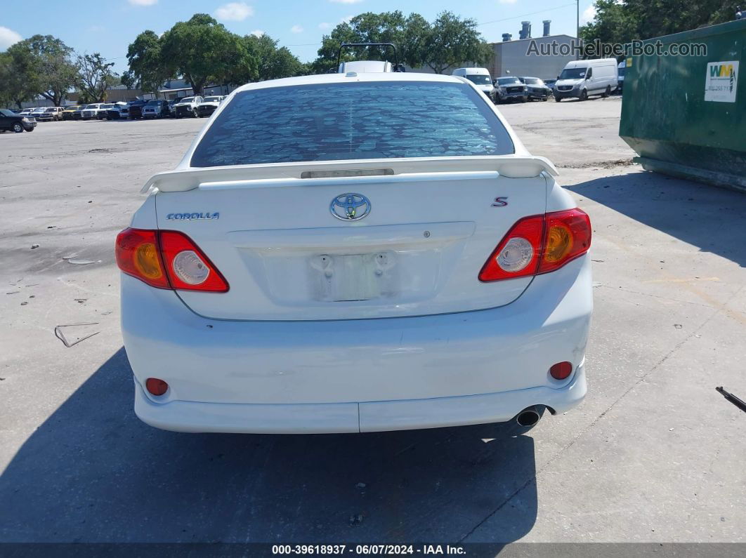 2010 Toyota Corolla S White vin: 2T1BU4EE8AC403028