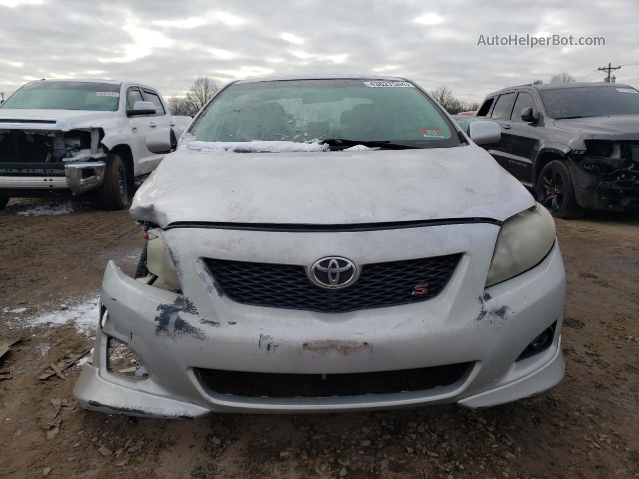 2010 Toyota Corolla Base Silver vin: 2T1BU4EE8AC417026