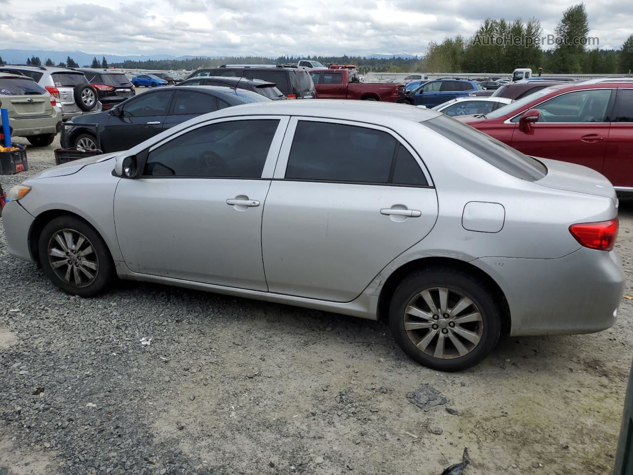 2010 Toyota Corolla Base Серебряный vin: 2T1BU4EE8AC429807