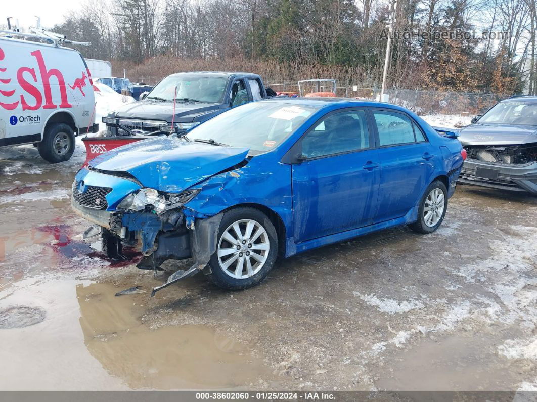 2010 Toyota Corolla S Blue vin: 2T1BU4EE8AC466954