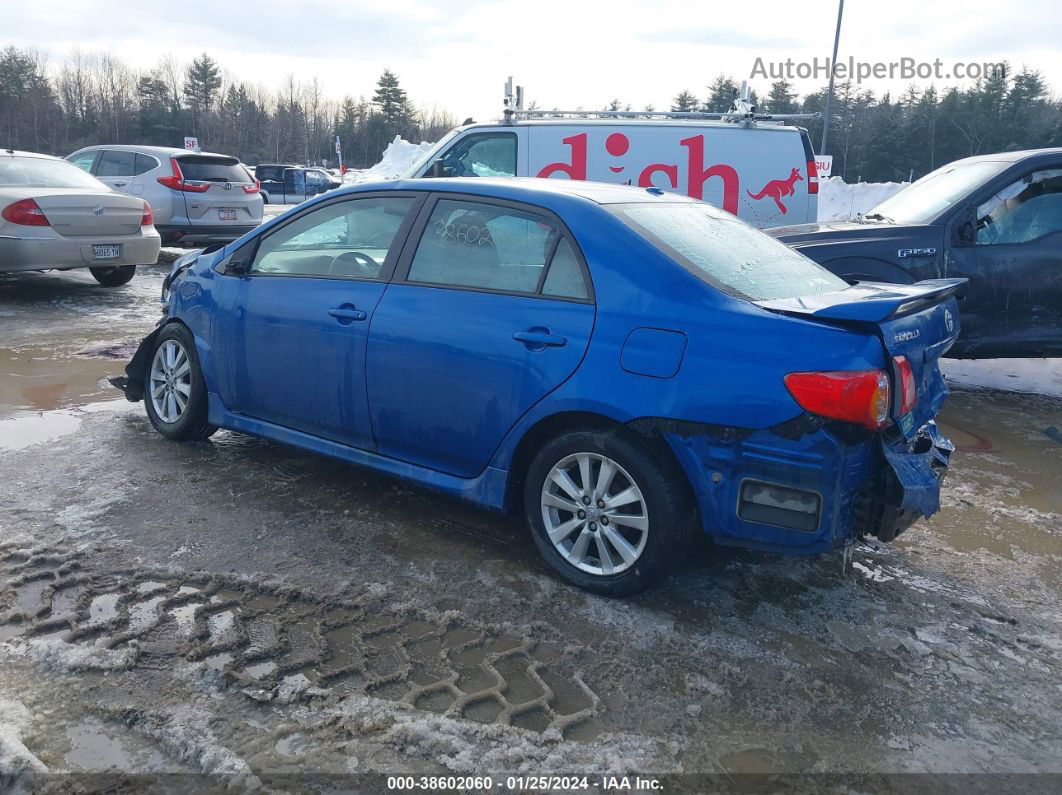 2010 Toyota Corolla S Blue vin: 2T1BU4EE8AC466954