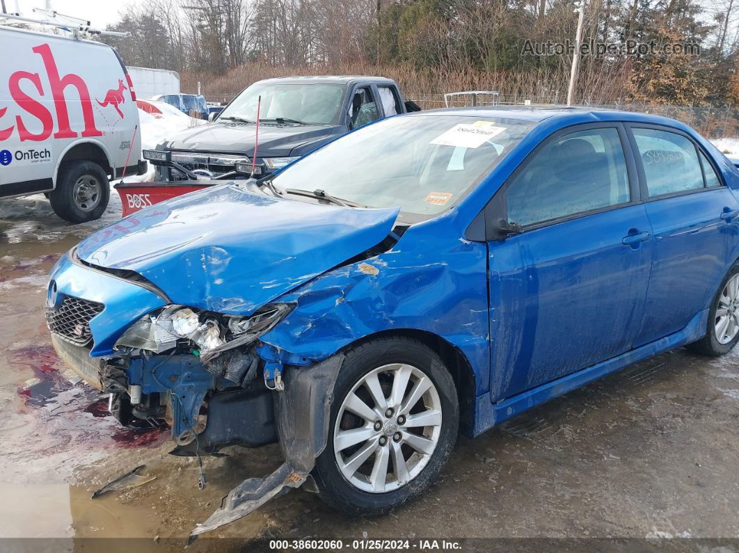 2010 Toyota Corolla S Blue vin: 2T1BU4EE8AC466954