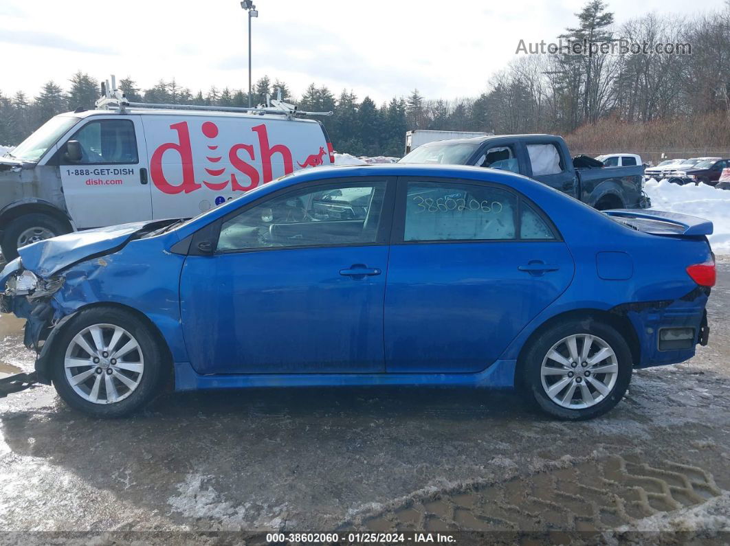 2010 Toyota Corolla S Blue vin: 2T1BU4EE8AC466954