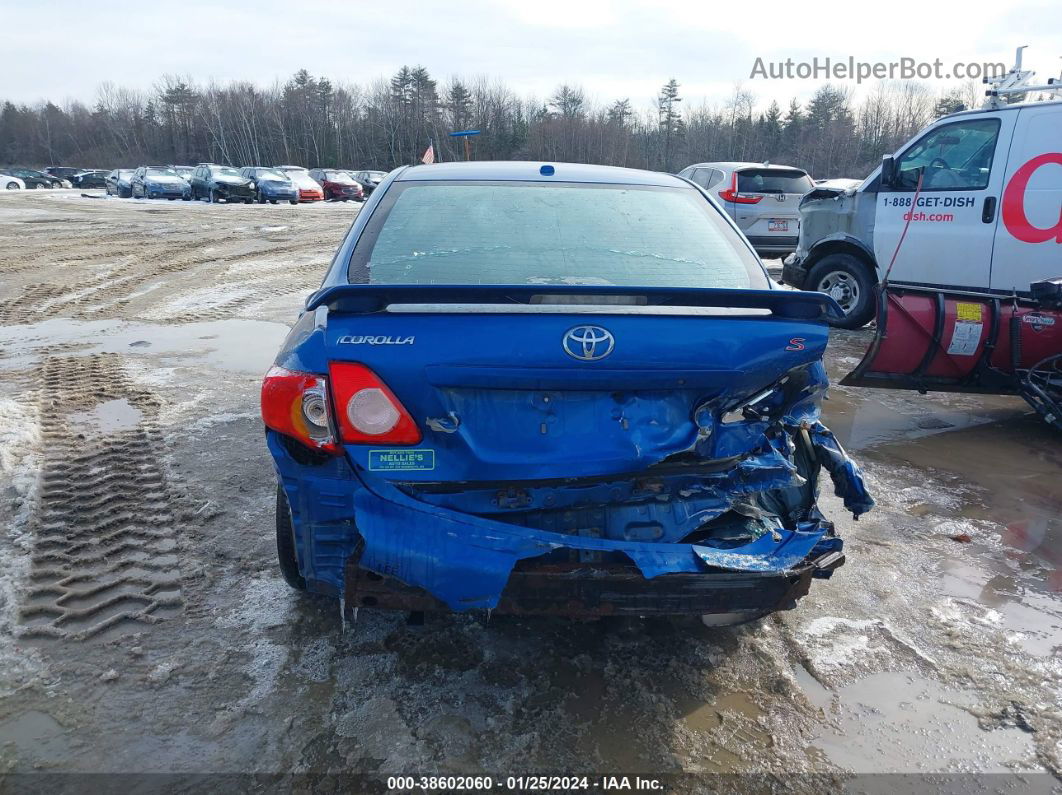 2010 Toyota Corolla S Blue vin: 2T1BU4EE8AC466954