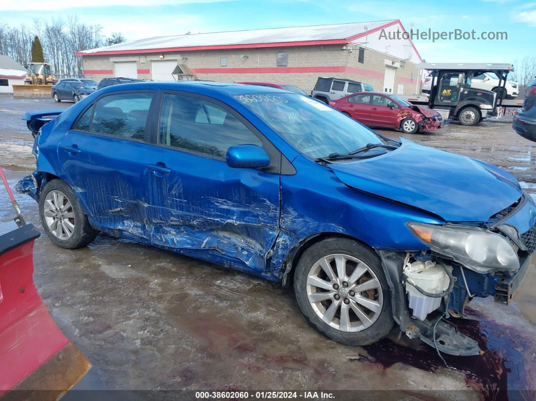 2010 Toyota Corolla S Blue vin: 2T1BU4EE8AC466954