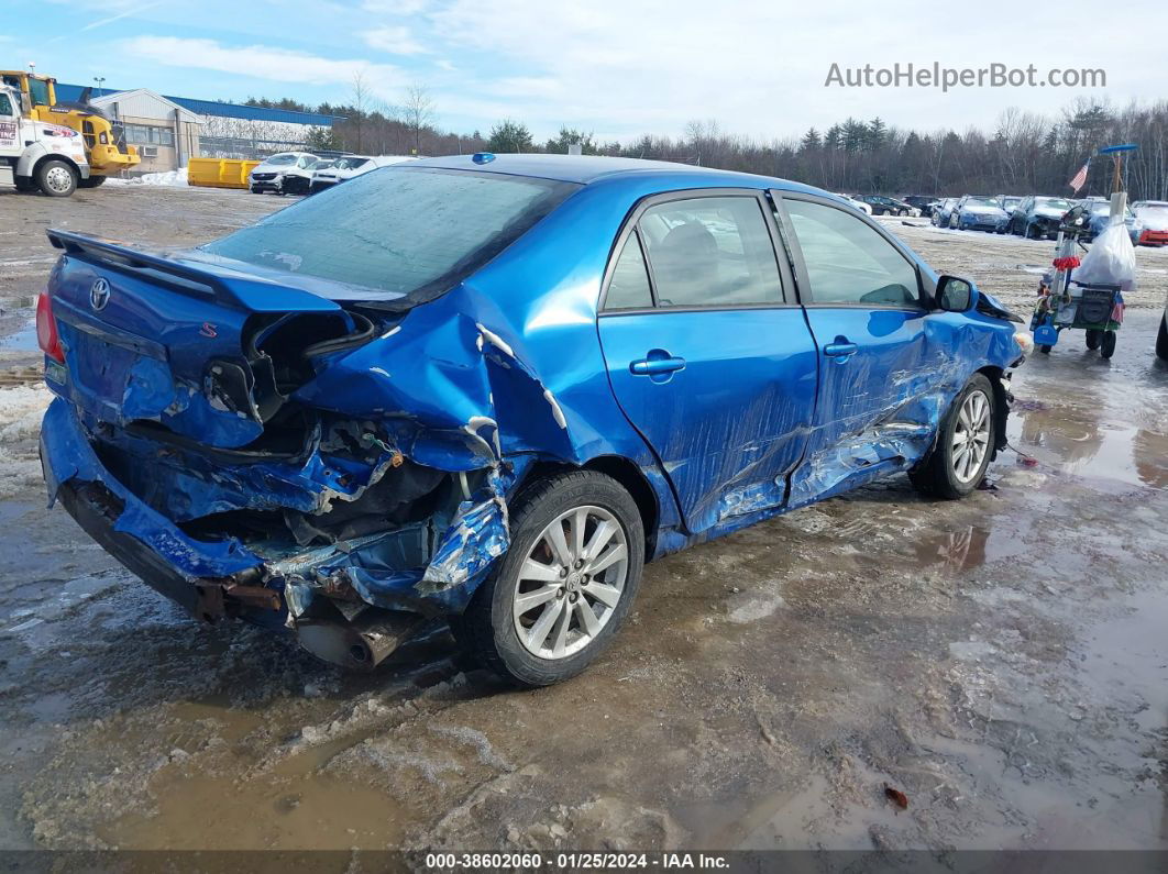 2010 Toyota Corolla S Blue vin: 2T1BU4EE8AC466954