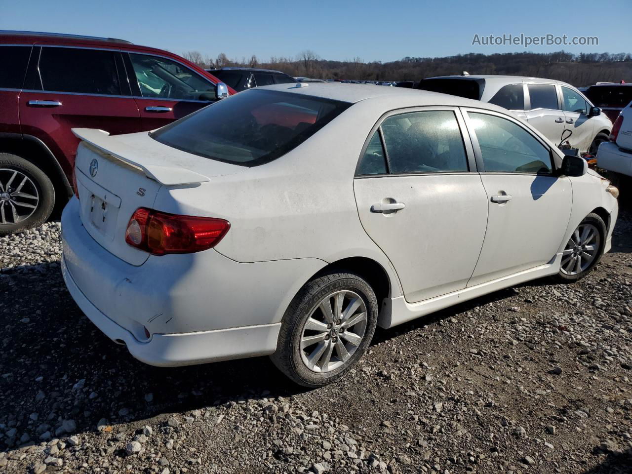 2010 Toyota Corolla Base White vin: 2T1BU4EE8AC468543