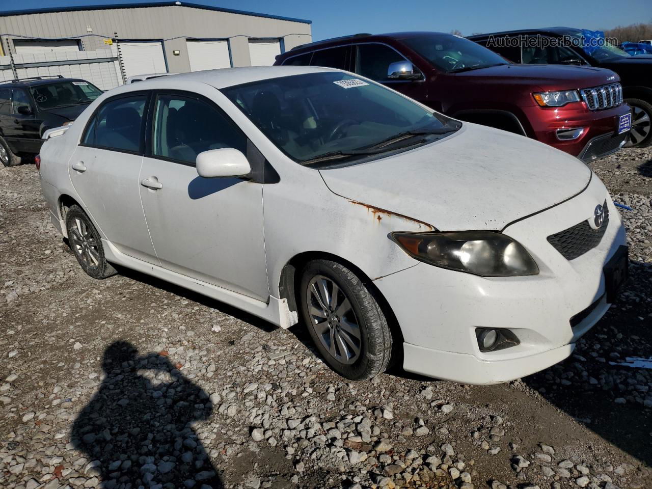 2010 Toyota Corolla Base White vin: 2T1BU4EE8AC468543