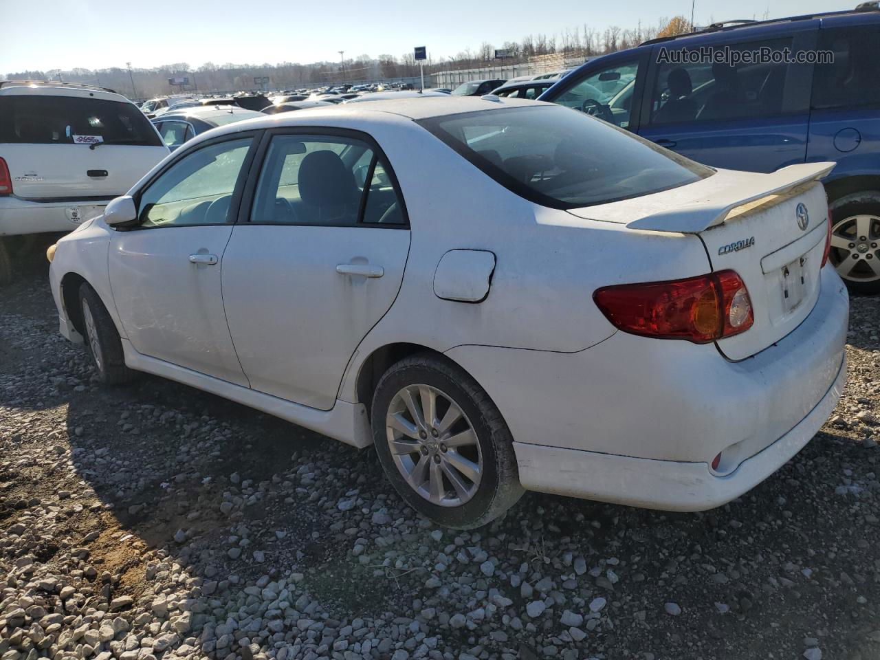 2010 Toyota Corolla Base White vin: 2T1BU4EE8AC468543