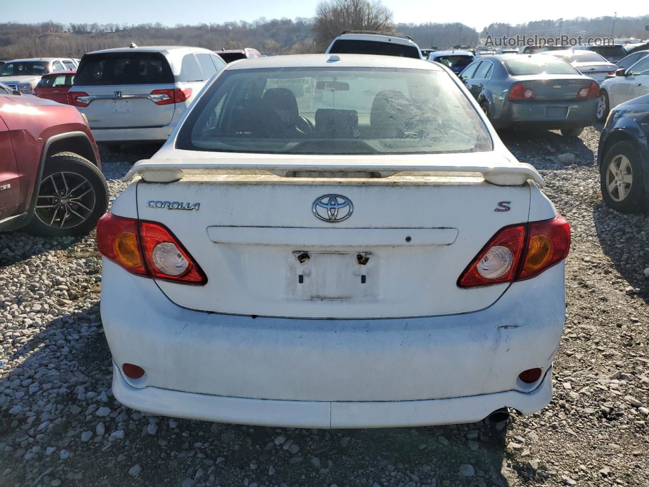 2010 Toyota Corolla Base White vin: 2T1BU4EE8AC468543