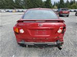 2010 Toyota Corolla Base Red vin: 2T1BU4EE8AC473323