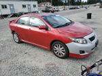 2010 Toyota Corolla Base Red vin: 2T1BU4EE8AC473323