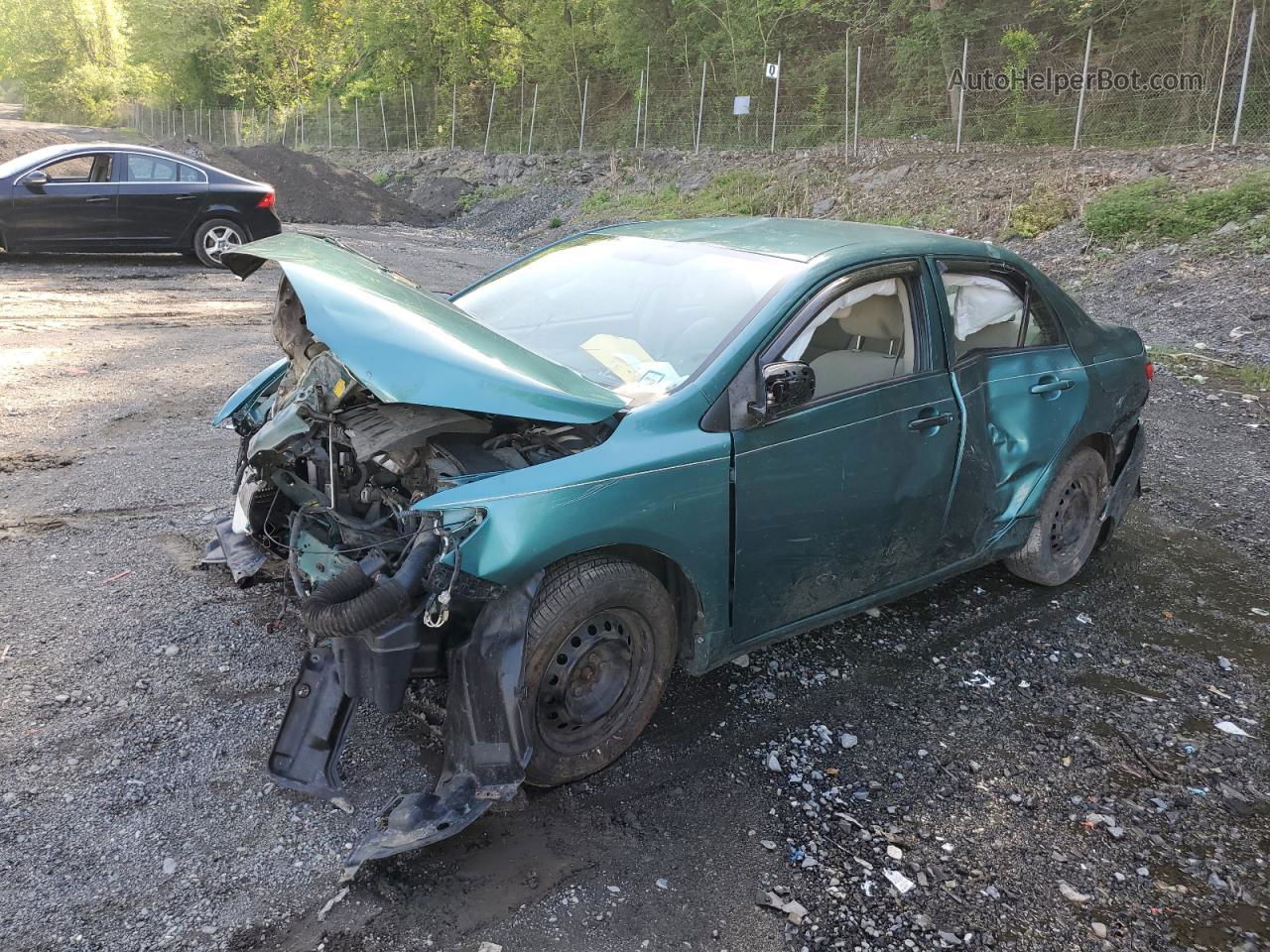 2010 Toyota Corolla Base Green vin: 2T1BU4EE8AC508247