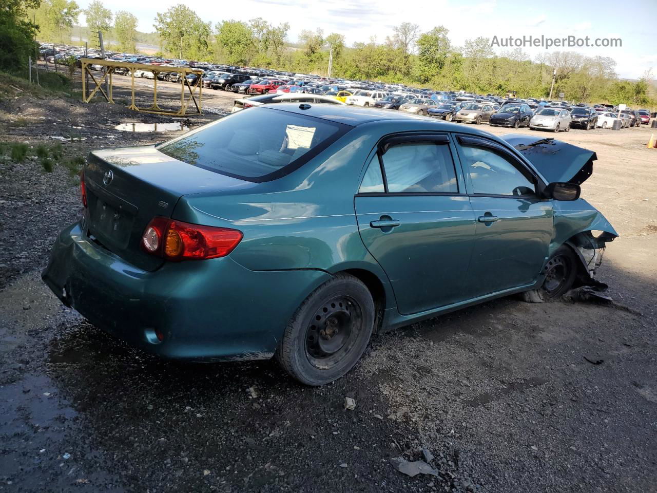 2010 Toyota Corolla Base Green vin: 2T1BU4EE8AC508247