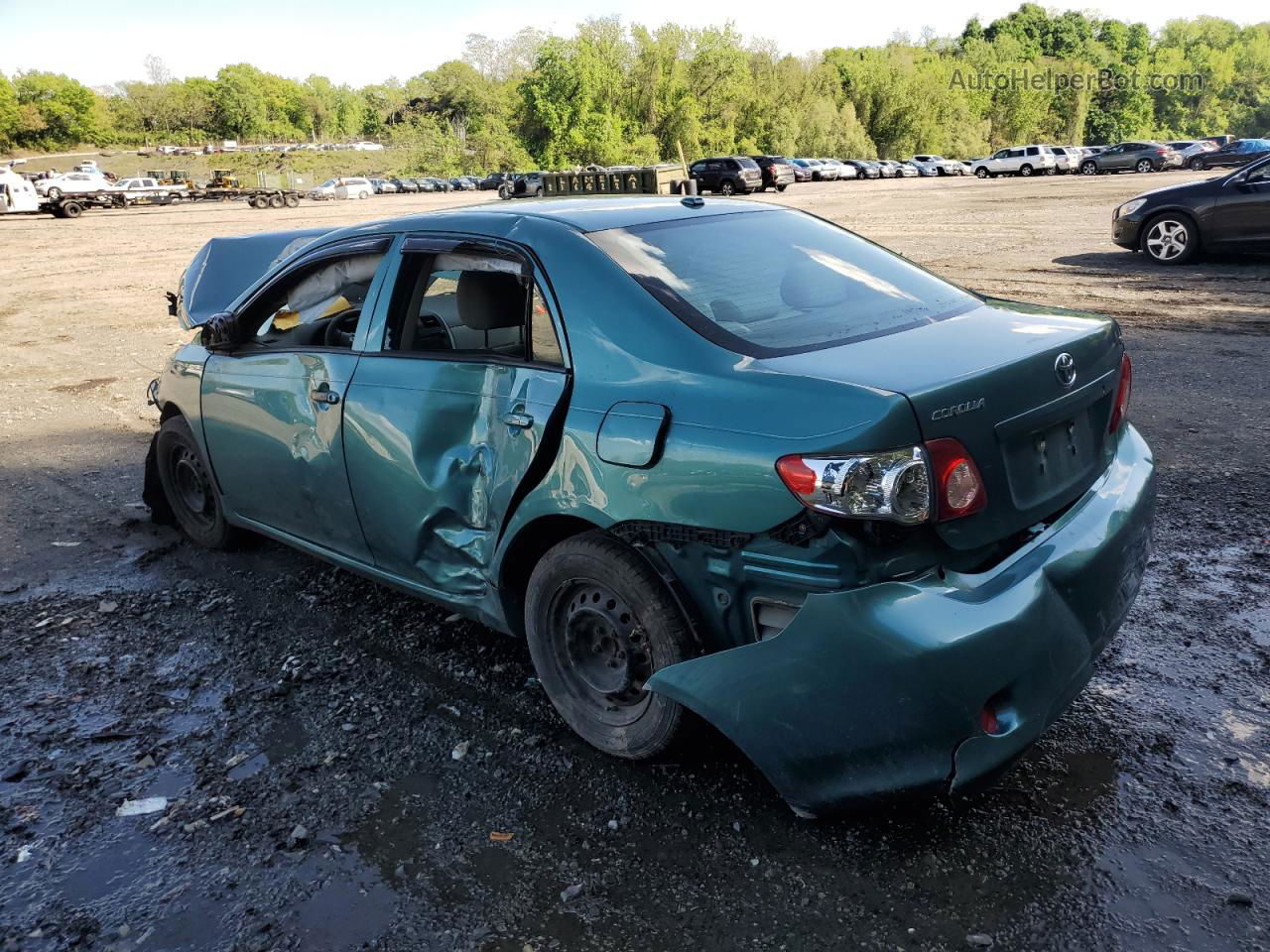 2010 Toyota Corolla Base Green vin: 2T1BU4EE8AC508247