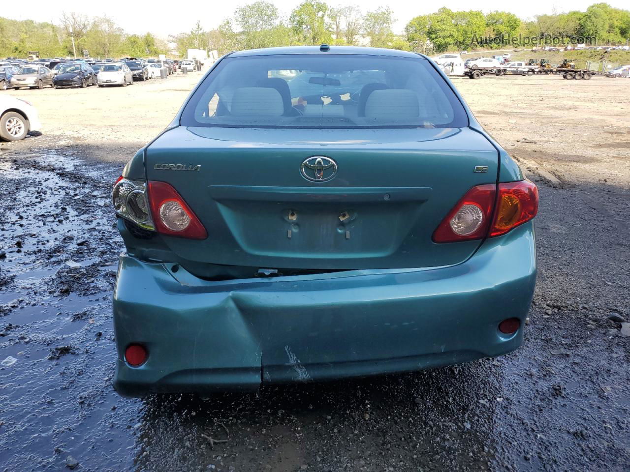 2010 Toyota Corolla Base Green vin: 2T1BU4EE8AC508247