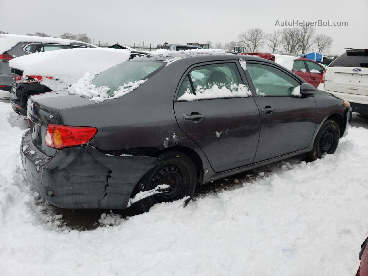 2010 Toyota Corolla Base Серый vin: 2T1BU4EE8AC523282