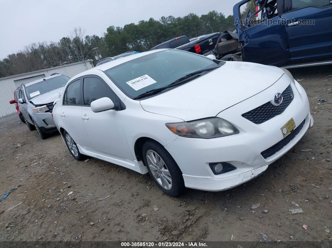 2010 Toyota Corolla S White vin: 2T1BU4EE8AC525288