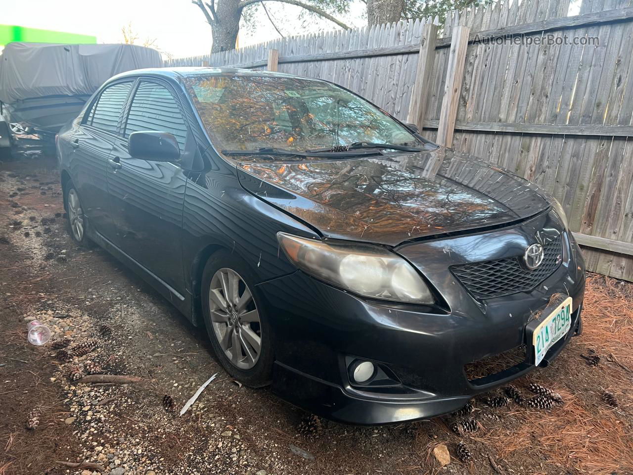 2010 Toyota Corolla Base Black vin: 2T1BU4EE9AC273907