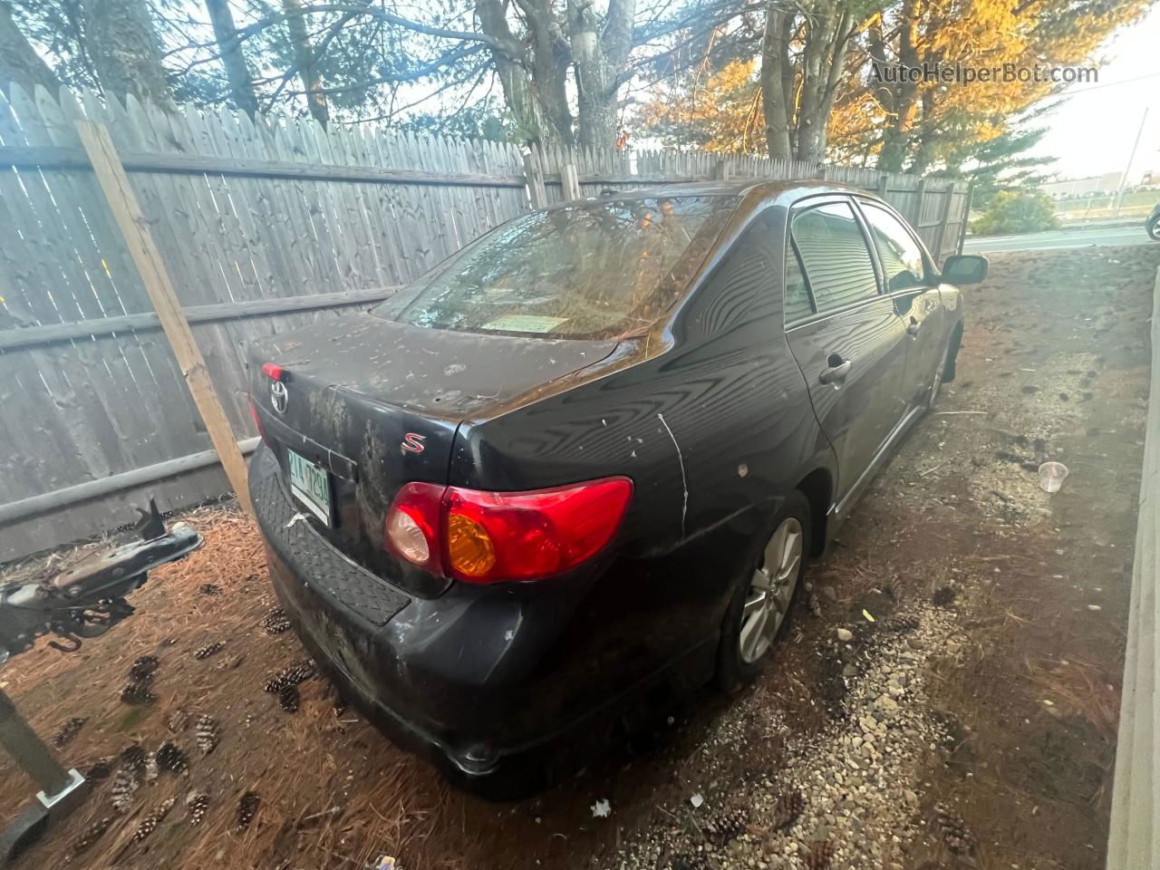 2010 Toyota Corolla Base Black vin: 2T1BU4EE9AC273907